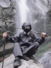 幽集雅沙漠徒步裝備全套夏季戶外登山帽三件套爬山護(hù)目鏡冰絲口罩透氣 爬山必備黑帽+口罩+登山眼鏡 曬單實(shí)拍圖