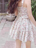 莫代爾茶歇碎花吊帶連衣裙女2025夏季新款甜辣妹純欲風(fēng)收腰顯瘦小個(gè)子裙 綁帶碎花裙 有胸墊有內襯 M [95-105斤左右] 曬單實(shí)拍圖