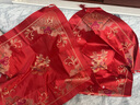 軒締閣結(jié)婚包袱皮刺繡大號紅包袱新娘陪嫁喜盆包裹布包袱布婚慶用品大全 百年好合 曬單實拍圖