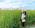BIBK日本鏤空珍珠花朵手工針織包頭帽女夏季薄款甜美可愛洋氣小眾帽子 米白色 52-56cm 曬單實拍圖