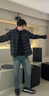 WASSUP TIGER牛仔褲男高個子男生春秋款男褲直筒褲115cm加長版中學(xué)生褲子男 藍色--褲長110cm L 曬單實拍圖