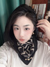 俞兆林磁吸扣棉麻方巾絲巾女春秋冬季百搭護(hù)頸領(lǐng)巾三角圍巾保暖圍脖禮盒 黑色  藝術(shù)方塊---磁吸扣 曬單實(shí)拍圖