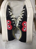 COMME DES GARCONS川久保玲男女同款休閑鞋低幫帆布鞋 聯(lián)名款 150206C 黑色 42 曬單實拍圖