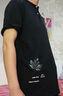 JEEP SPIRIT男士立領(lǐng)長袖t恤春秋季高端印花修身棉質(zhì)polo 衫有帶領(lǐng)秋裝上衣薄 粉色 XL 曬單實拍圖