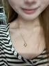 BOEAY玉蘭四葉草和田玉吊墜純銀項鏈女生日七夕情人節(jié)禮物送女朋友老婆 和田玉玉蘭花項鏈/免費刻字/賀卡 曬單實拍圖