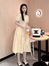 JZDZ2025年小清新茶歇法式黃色襯衫連衣裙子女裝夏季新款初戀森系長(zhǎng)WH 黃色【開(kāi)春季穿搭小香風(fēng)miu里miu M 45/55kg 曬單實(shí)拍圖