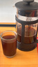 法壓壺家用煮咖啡過(guò)濾式器具沖茶器套裝冷萃咖啡過(guò)濾杯咖啡手沖壺 經(jīng)典款黑色 350ml 曬單實(shí)拍圖