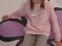 NIKE3BRAND 耐克童裝男女童圓領衛(wèi)衣+長褲2件套2025春季兒童套裝 曬單實拍圖
