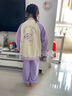 迪士尼寶寶童裝男女童米妮時(shí)尚休閑百搭舒適保暖三件套衛(wèi)衣套裝24年秋季新款 ZD3DT030糖果紫（3件套） 130 曬單實(shí)拍圖