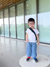 G·DUCK KIDS小黃鴨男童牛仔褲薄款防蚊褲2025夏季新款兒童裝中大童休閑長(zhǎng)褲子 男童微笑天絲牛仔防蚊褲 120 適合身高115cm左右 曬單實(shí)拍圖