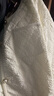 德瑪納（dme）【舒適驚艷】冬季淑女風(fēng)圓領(lǐng)長(zhǎng)袖棉服女短款女外套 米白 M 曬單實(shí)拍圖