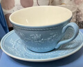 WEDGWOOD[結婚禮物]歡愉假日咖啡杯碟陶瓷茶杯碟高顏值杯碟情侶杯 歡愉假日2杯2碟（藍色+樹(shù)莓） 曬單實(shí)拍圖
