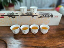 薈云軒羊脂玉瓷茶杯中式陶瓷茶具套裝家用泡茶主人杯品茗杯自用送禮 羊脂玉瓷書法撇口六杯 禮盒裝 曬單實拍圖