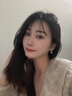 YIZUN. CHOMEL925銀耳釘女施家珍珠灰真多麻耳環(huán)秋冬高級感輕奢正圓復古耳飾品 繩結真多麻灰珍珠耳釘【一對】 曬單實(shí)拍圖
