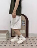 安踏板鞋女鞋夏季新款小零感小白鞋學(xué)生日常通勤厚底增高運動休閑鞋 【輕程】象牙白/絳紅色 36.5 曬單實拍圖