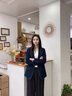 AEMAPE時(shí)尚春裝洋氣女士西裝外套女春秋2025百搭時(shí)尚修身短外套春季上衣 藏青色 L [106-115斤] 曬單實(shí)拍圖