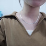 MZMZ鉑金項(xiàng)鏈女士PT950白金時尚蛇骨鏈情人節(jié)生日禮物送女友老婆 本地倉次日達(dá)/輕奢-蛇骨鏈項(xiàng)鏈 曬單實(shí)拍圖