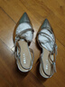 百麗（Belle）包頭涼鞋女商場(chǎng)同款真皮一字帶淺口鞋3X5K1BH5 銀色 36 (230mm) 曬單實(shí)拍圖