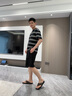 公羊拖鞋男人字拖真皮防滑耐磨頭層牛皮夏季沙灘男士涼拖鞋 棕色  44  曬單實拍圖