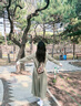 惟友大碼女裝套裝胖妹妹秋裝洋氣顯瘦遮肚子學(xué)院風(fēng)設(shè)計感減齡 咖色兩件套（有領(lǐng)帶） 4XL 【尺碼偏大】 建議190-220斤 曬單實拍圖
