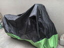 適用川崎ninja400車(chē)衣650H250摩托車(chē)罩ZX4R6R10防雨防曬125忍者E1 黑綠2XL ninja400 曬單實(shí)拍圖