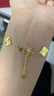 黃金五花四葉草手鏈金包銀999手鐲轉(zhuǎn)運珠送女朋友老婆閨蜜生日520 五花四葉草手鏈 曬單實拍圖