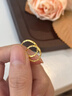 傾愛黃金耳釘999足金圓環(huán)金耳環(huán)一對時尚耳扣耳飾送女友七夕禮物 耳飾禮盒包裝定金 曬單實(shí)拍圖