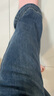真維斯（JEANSWEST）牛仔褲女時尚微喇褲夏季高腰小個子休閑顯瘦褲子女復(fù)古藍L 曬單實拍圖