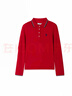 U.S. POLO ASSN.商場(chǎng)同款POLO衫女長(cháng)袖純棉親膚透氣商務(wù)休閑寬松百搭 紅色 M  曬單實(shí)拍圖