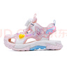 巴布豆童鞋女童夏季公主鞋透氣兒童包頭涼鞋105552026櫻花粉/乳白29 曬單實(shí)拍圖