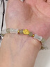 中國黃金（CHINA GOLD）玫瑰花黃金手鏈女足金轉(zhuǎn)運(yùn)珠手串生日禮物送女友老婆實用走心高級 足金竹節(jié)圓珠玫瑰手串+證書禮盒 曬單實拍圖