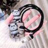 優(yōu)米帕數(shù)據(jù)線保護套蘋果15promax手機充電器殼ipad適用iPhone14快充1312 適用蘋果標的20W【這是保護套】 【灰套+2熊咬器+黑繩】咖啡星空熊 曬單實拍圖