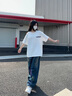 WHIM NASA情侶t恤短袖男美式復(fù)古卡通印花運(yùn)動(dòng)T恤時(shí)尚棉質(zhì)親膚百搭舒適簡(jiǎn)約 墨綠 XL（135-155斤） 曬單實(shí)拍圖