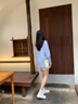 森達(dá)七夕禮物板鞋女款2025夏新商場(chǎng)同款純色平底休閑小白鞋XDN01BA5 米白 36 曬單實(shí)拍圖