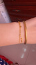 中國黃金（CHINA GOLD）黃金手鏈女足金星星手鏈轉(zhuǎn)運珠首飾七夕情人節(jié)生日禮物送女友老婆 京速達*怦然心動手鏈【中金or玫瑰禮盒】約4g 曬單實拍圖