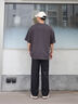 卡賓（CABBEEN）【吸濕速干】夏季薄款直筒褲男2025新款運動(dòng)寬松透氣休閑褲子 煤黑色01 XL /180/52 曬單實(shí)拍圖