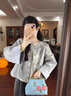 伊琦蕾新中式富家千金感穿搭套裝女2025春秋新獨特款國風(fēng)又酷又颯的外套 套裝【上衣+褲子】 L 曬單實(shí)拍圖