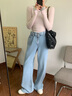 TOMMY JEANS【寬松闊腿】25春夏女純棉松緊褶皺腰邊美式復(fù)古牛仔褲20640 牛仔藍(lán)1AB 25 曬單實(shí)拍圖