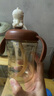咪小兔適配世喜直飲吸管奶瓶配件學(xué)飲水杯蓋直吸杯蓋奶嘴鴨嘴手柄四喜 公仔直飲杯蓋-栗棕色（18個月+） 曬單實拍圖