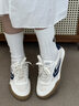 飛躍（Feiyue）男鞋休閑板鞋2025春夏新款透氣舒適厚底寬松交叉綁帶板鞋小白鞋男 米深藍(lán) 41 曬單實拍圖