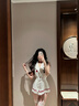 奴風(fēng)護(hù)士cos性感制服套裝女純欲jk角色扮演情趣衣服暴露誘惑火辣內(nèi)衣 白色【帽子+手環(huán)+腿環(huán)+衣服+內(nèi)褲】【隱私發(fā)貨】 均碼 曬單實(shí)拍圖
