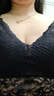 浪莎（LangSha）性感蕾絲小吊帶背心女夏薄款帶胸墊一體抹胸文胸上衣內(nèi)搭美背內(nèi)衣 黑色-美背吊帶 M 適合90-130斤 曬單實拍圖