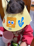 科巢兒童洗頭擋水帽嬰幼兒寶寶洗澡神器防水護耳小孩防洗頭發(fā)浴帽 諾維西奶酪【海綿寶寶正版授權】 曬單實(shí)拍圖
