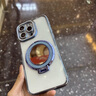 ZRGAE適用于iPhone 16 Pro Max蘋果15promax手機殼新款水鉆鏡頭全包鏡子磁吸支架感女款透明防摔硅膠保 銀色 iPhone 15 Pro Max 曬單實拍圖