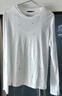 MO&Co.上衣春重工微閃珠飾高支棉輕薄疊穿兩件套MBE1TOP006 本白色 L 170 曬單實(shí)拍圖