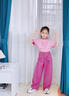 湯靈鼠女童夏季套裝12歲時(shí)尚兒童夏裝女短袖網(wǎng)紅新款中大童女裝兩件套棉 粉色套裝 150 碼（建議身高140-150cm） 曬單實(shí)拍圖