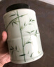 榜盛手繪茶葉罐陶瓷家用防潮中式茶罐密封罐存茶罐高檔綠茶儲(chǔ)存罐 竹鄉(xiāng)茶葉罐（青瓷綠） 800ml 曬單實(shí)拍圖