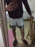 麻吉 MATCH 短褲男寬松休閑五分褲夏天直筒水墨花潮流時尚棉質(zhì)男士褲子3114 水墨花 M 曬單實拍圖