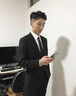 紫魅俏職業(yè)裝女裝套裝男女同款面試西裝正裝長袖西服外套4s店團體工作服 酒紅色(單件女西裝) L 曬單實拍圖