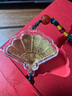 金至尊（3D-GOLD)黃金掛飾書(shū)簽金章平安吉祥扇子古風(fēng)999足金車(chē)掛飾年會(huì )禮品定價(jià) 金重0.2克（配飾品禮盒） 曬單實(shí)拍圖